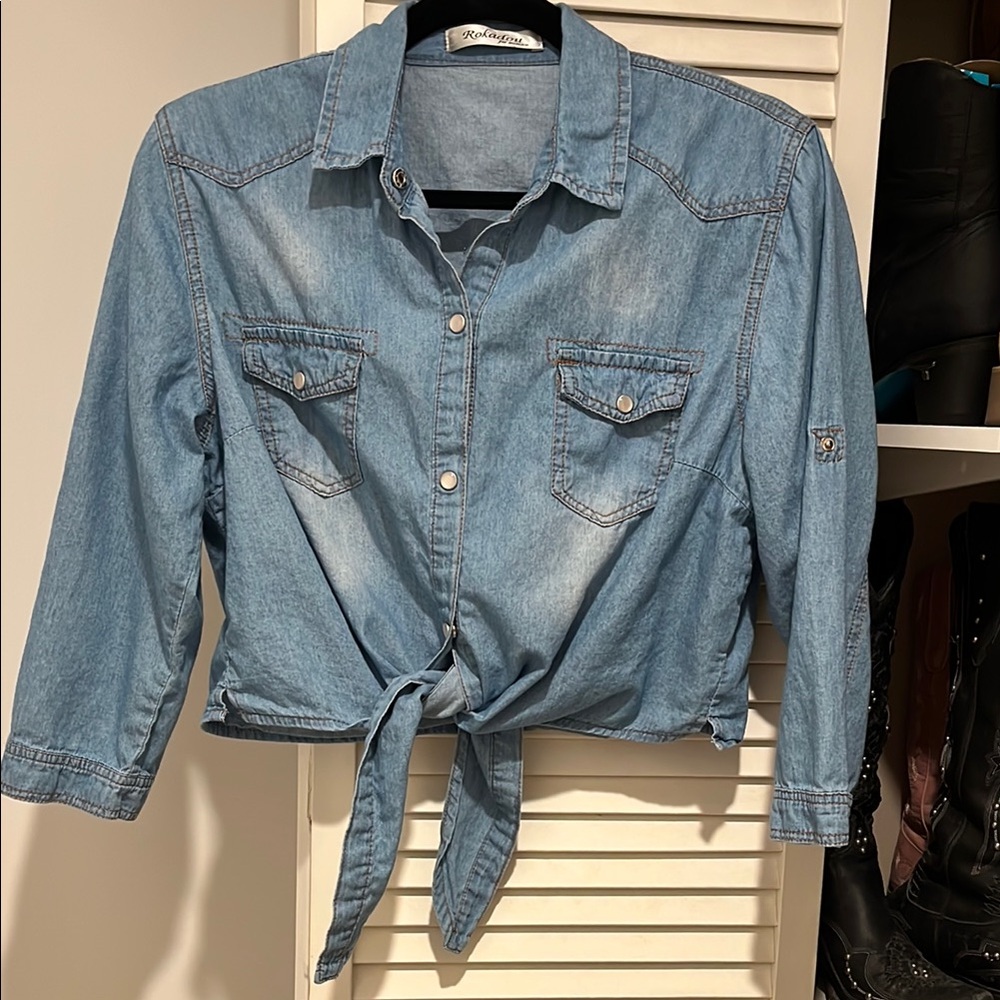 Denim Button Down Shirt